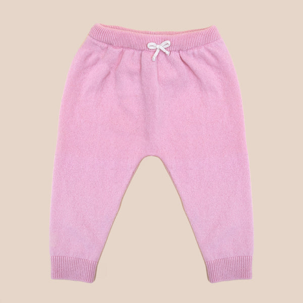 Pants "Como" made of 100% cashmere pink