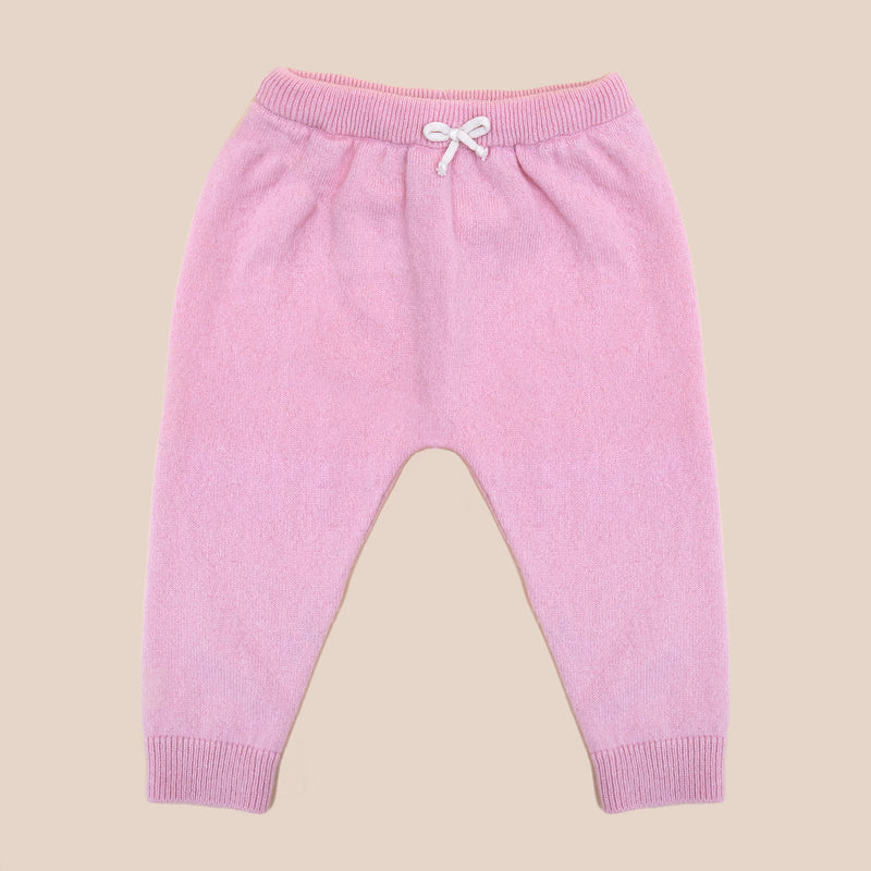 Pants "Como" made of 100% cashmere pink