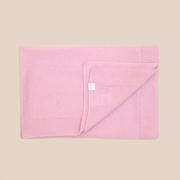 Decke „ Venezia" aus 100% Kaschmir rosa