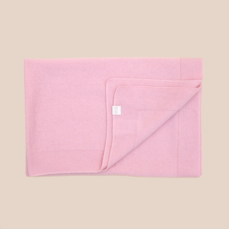 Decke „ Venezia" aus 100% Kaschmir rosa