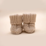 Shoes "Palermo" from 100% cashmere beige