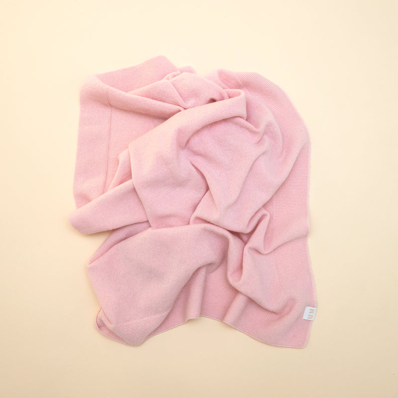 Blanket "Venezia" made of 100% cashmere pink 